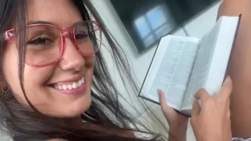 Little Bookworm Step Sis Gives Up Her Pussy – Charlotte Mae